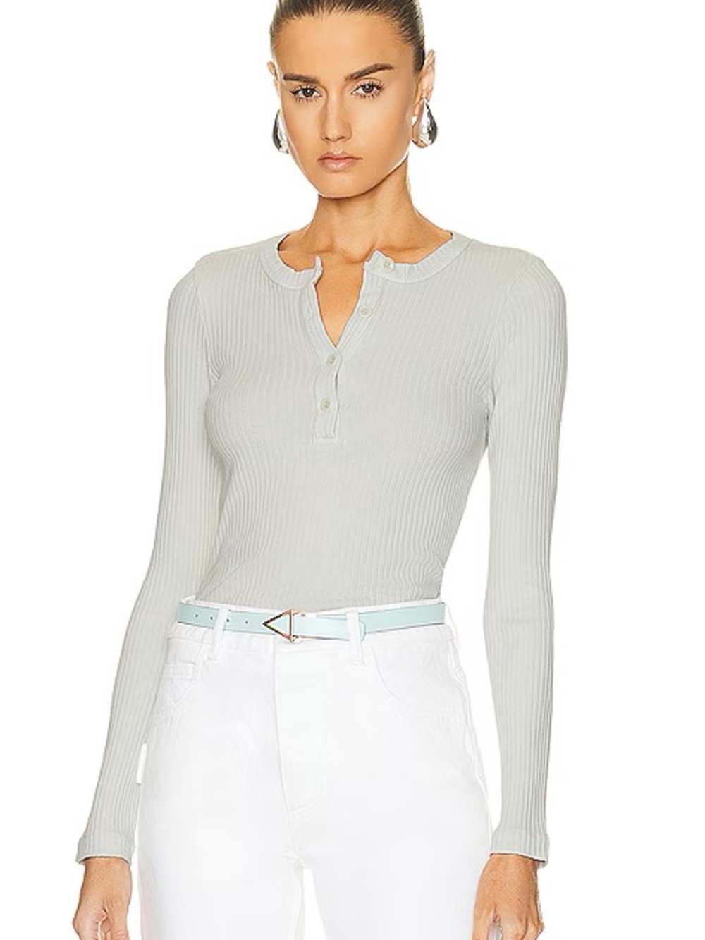 NWT Citizens of Humanity Celeste ribbed long sleeve open back top Ophelia small